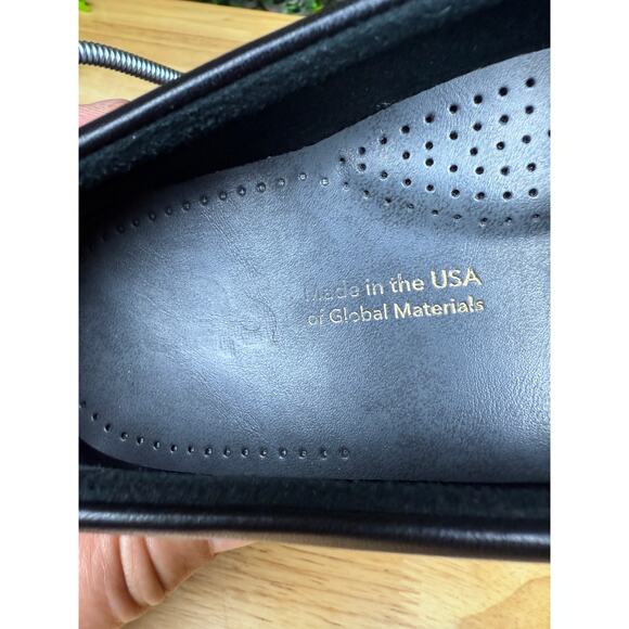 SAS San Antonio Shoes Easier Slip On Loafers Wedge‎ Heel Leather Black Womens 8 - Picture 10 of 11